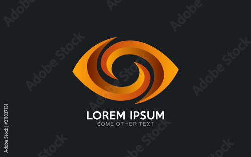 Eye logo design vector