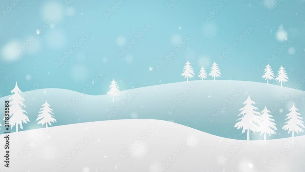 Falling Snow Winter Animation Background Falling Snow Winter Animation Background