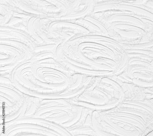 Texture of white color with patterns of divorces and strips painted by paints. Background for a holiday card.