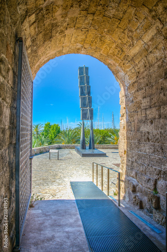 Statue Bou de Santiago Calatrava in Palma de Mallorca, Spain photo