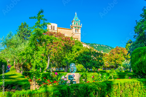 Aerial view of Real Cartuja de Valldemossa, Mallorca, Spain photo