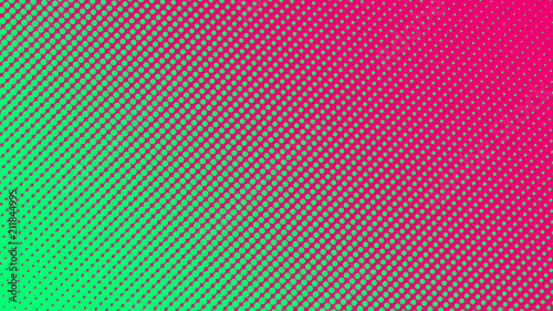 Halftone gradient pattern vector illustration. Green dotted, pink halftone texture. Pop Art style green pink halftone, comics Background. Background of Art. Dots background. AI10