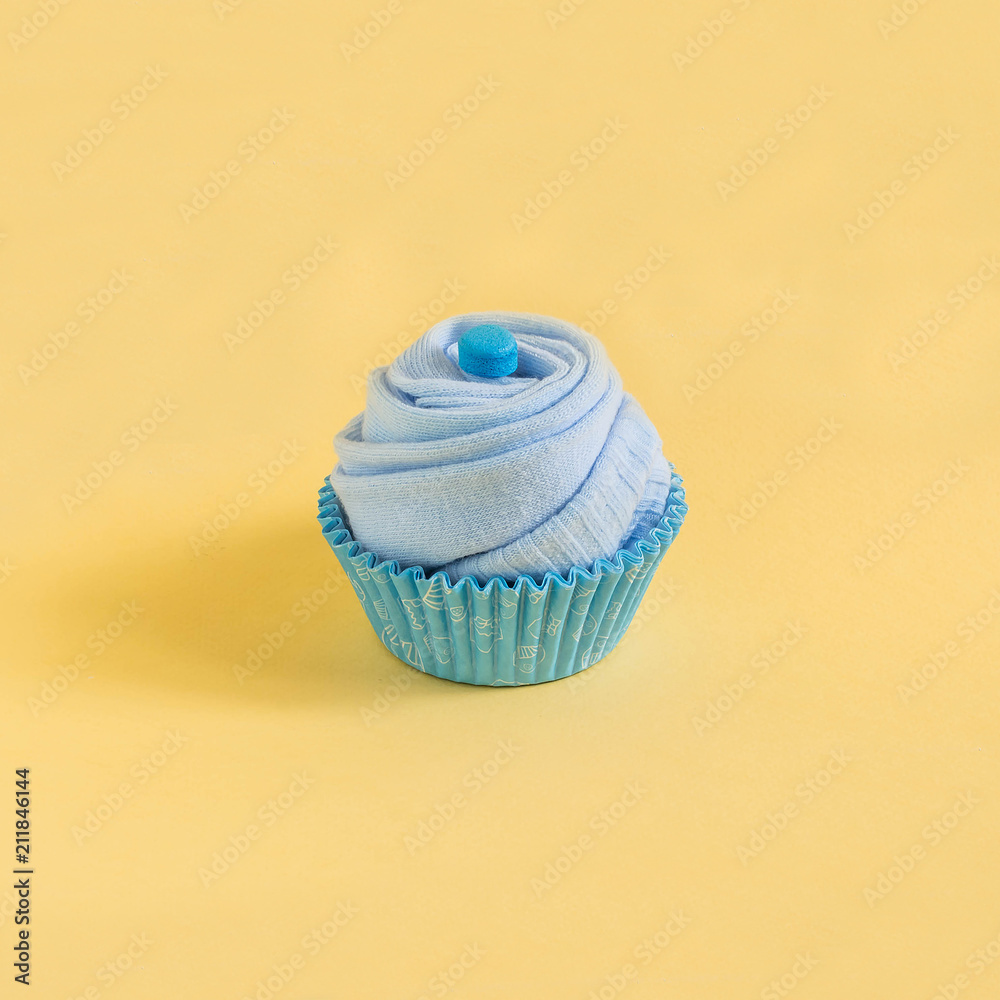 Socks in form for baking cupcakes, imitation cupcakes Socks in form for baking cupcakes, imitation cupcakes