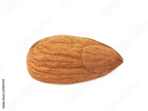 Single almond isolated