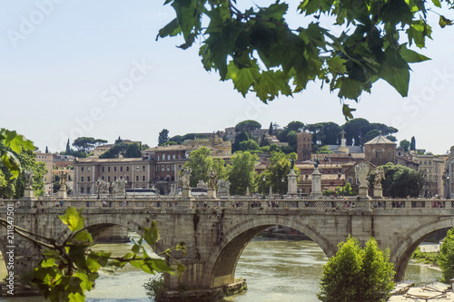 The Bridge on Angels in Rome, Italy