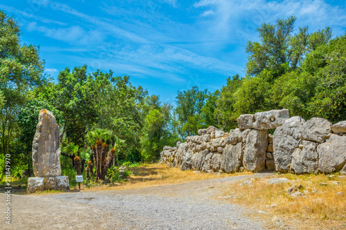 Ses Paisses ancient ruins near Arta, Mallorca, Spain photo