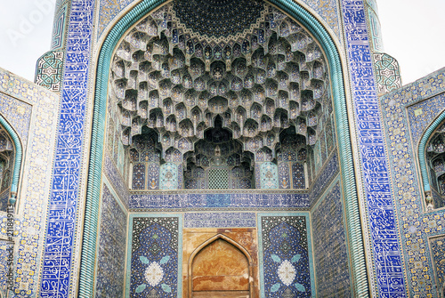 Fotografija the shah mosque famous landmark in isfahan city iran