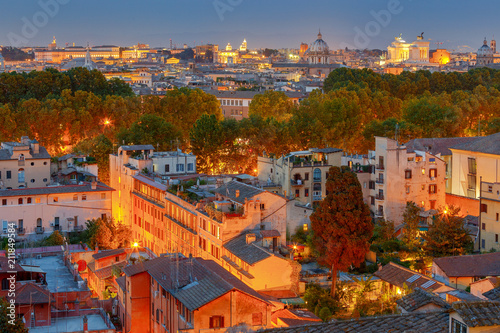 Rome. Aerial view of the city.