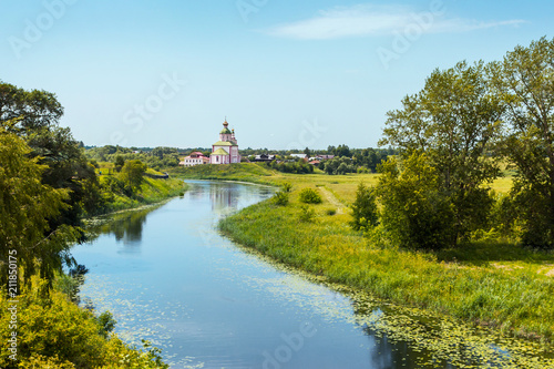 Beautiful view of Suzdal. Golden ring of Russia.