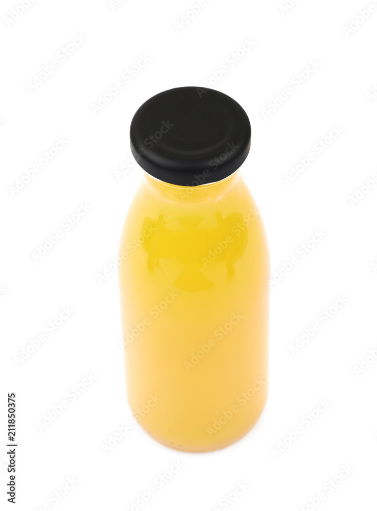 Bottle of orange juice isolated Bottle of orange juice isolated