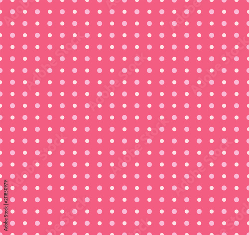 Abstract Pink Dot Seamless Pattern. Geometric Background Texture