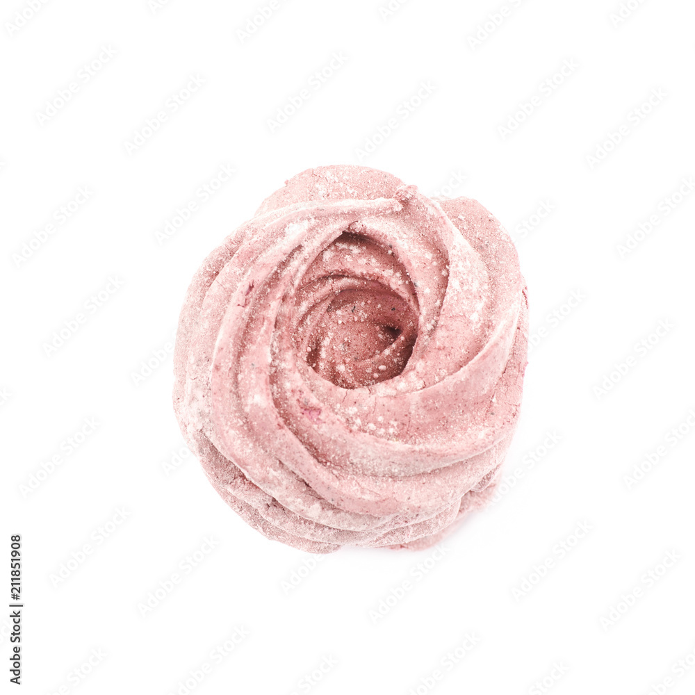 Marshmallow zephyr confection isolated Marshmallow zephyr confection isolated