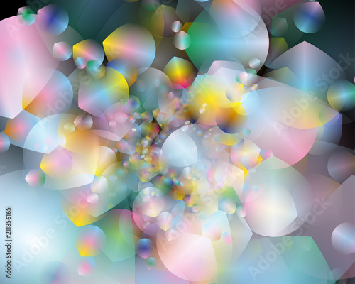 Abstract vector background composed of simple elements