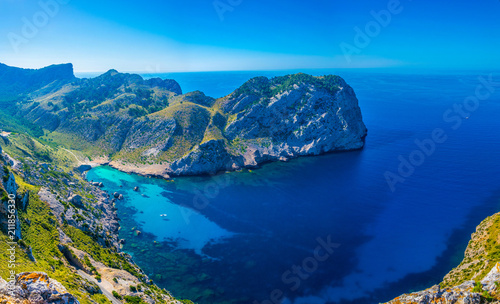 Quadro su tela Cala Figuera bay at Mallorca, Spain