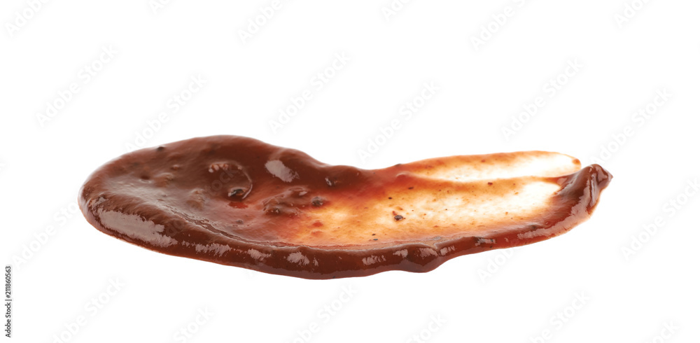 Splash of barbecue sauce isolated Splash of barbecue sauce isolated