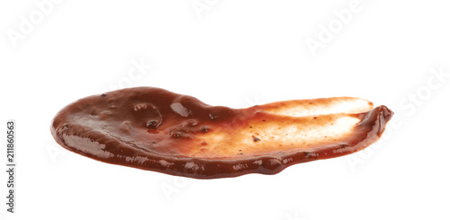 Splash of barbecue sauce isolated