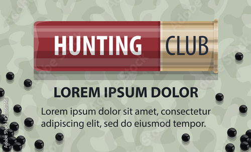 Vector hunting club open season poster
