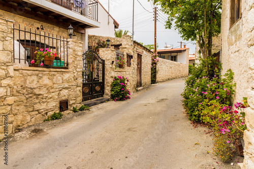 Fototapeta Naklejka Na Ścianę i Meble -  A view of the traditional village Lania in Cyprus