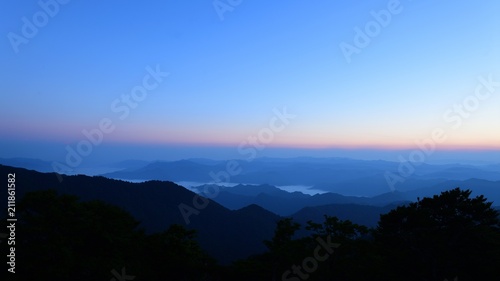 雲海の夜明け前の情景＠大台ケ原山