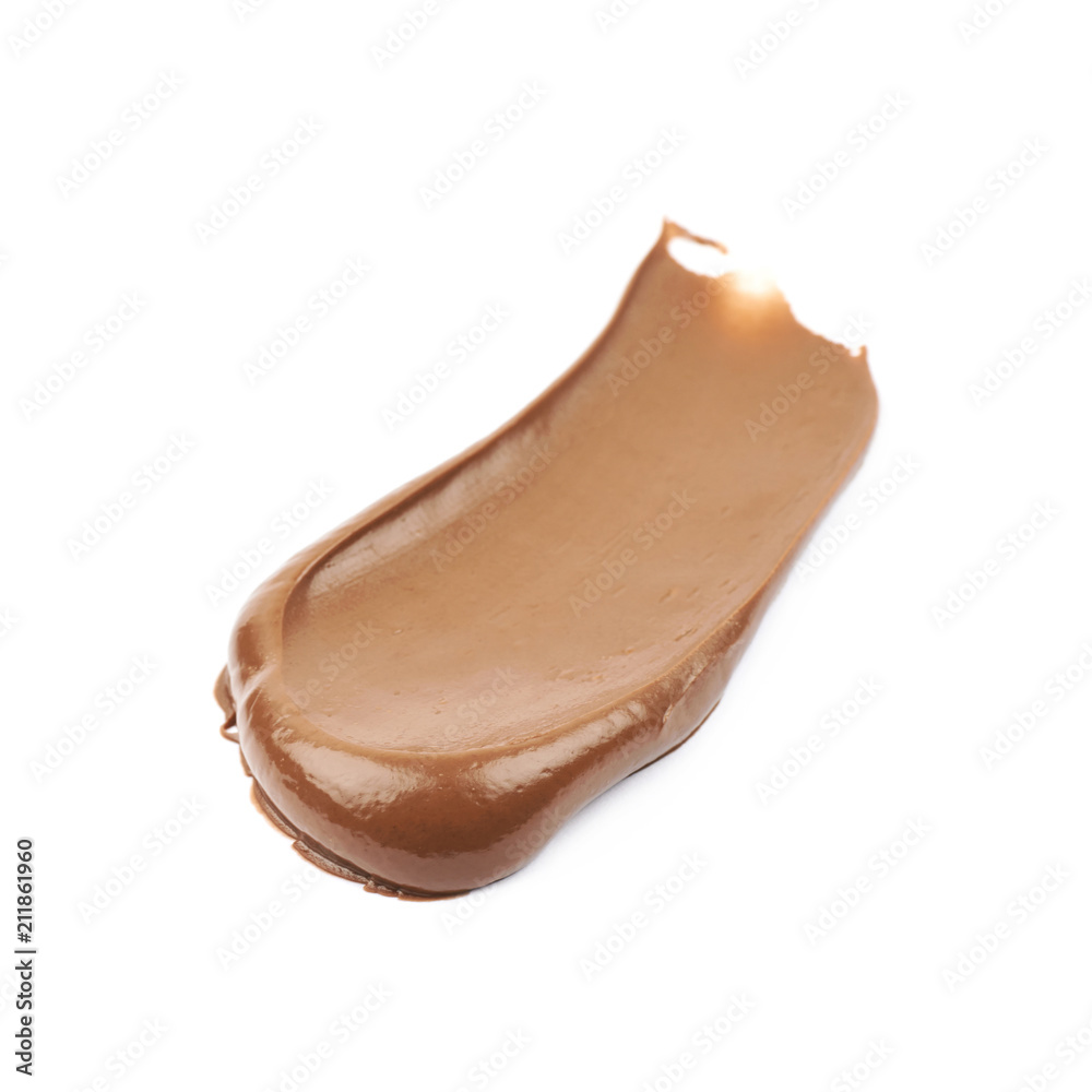 Spread chocolate cream butter isolated Spread chocolate cream butter isolated