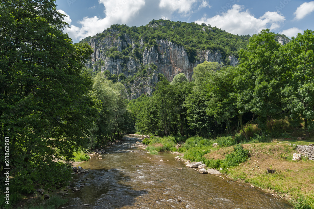 Amazing Landscape of Jerma River Gorge in Vlaska Mountain, Dimitrovgrad region, Serbia Amazing Landscape of Jerma River Gorge in Vlaska Mountain, Dimitrovgrad region, Serbia