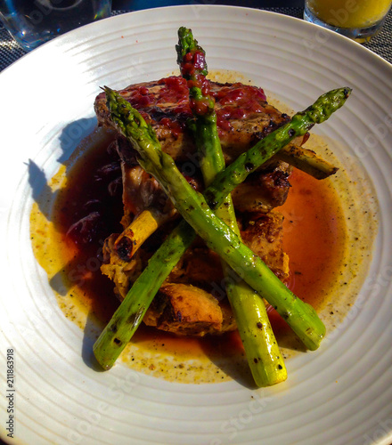 Pork ribs dish.