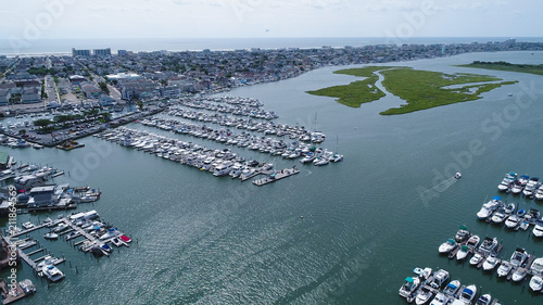Wildwood New Jersey Marina Aerial Drone View