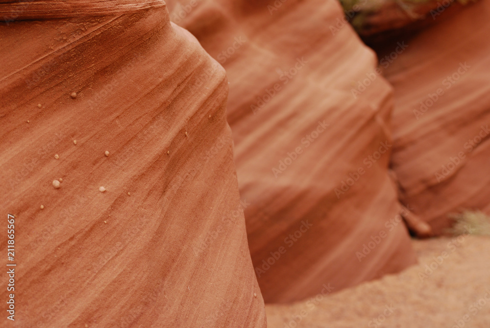 Texture of eroded sandstone slot canyon Texture of eroded sandstone slot canyon