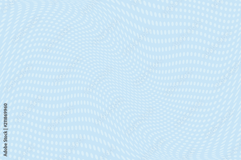 Light blue Halftone dotted background. Pop art style. Retro pattern with circles, dots