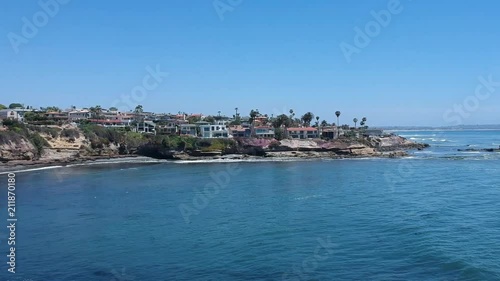 Wallpaper Mural Drone arial footage of coastal homes in California. Torontodigital.ca