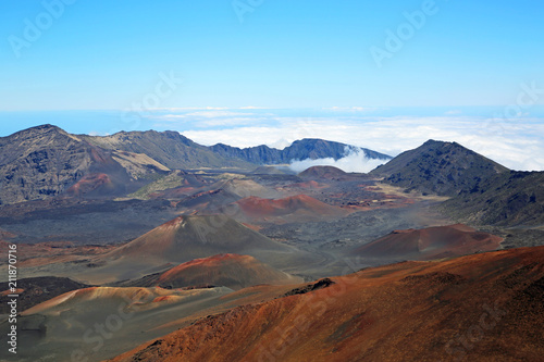 Landscape inside Haleakala crater - Haleakala National Park  Maui  Hawaii