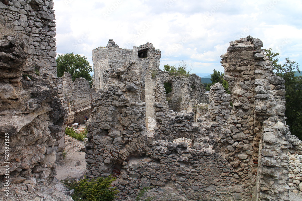 Ruins of Tematin castle, western Slovakia