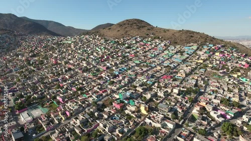 Aerial view of Mexico City, overpopulation - Largest crowded city, Mexico photo