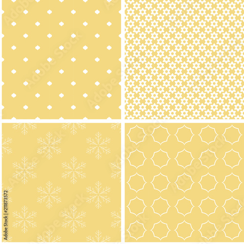 Vintage different vector seamless patterns.