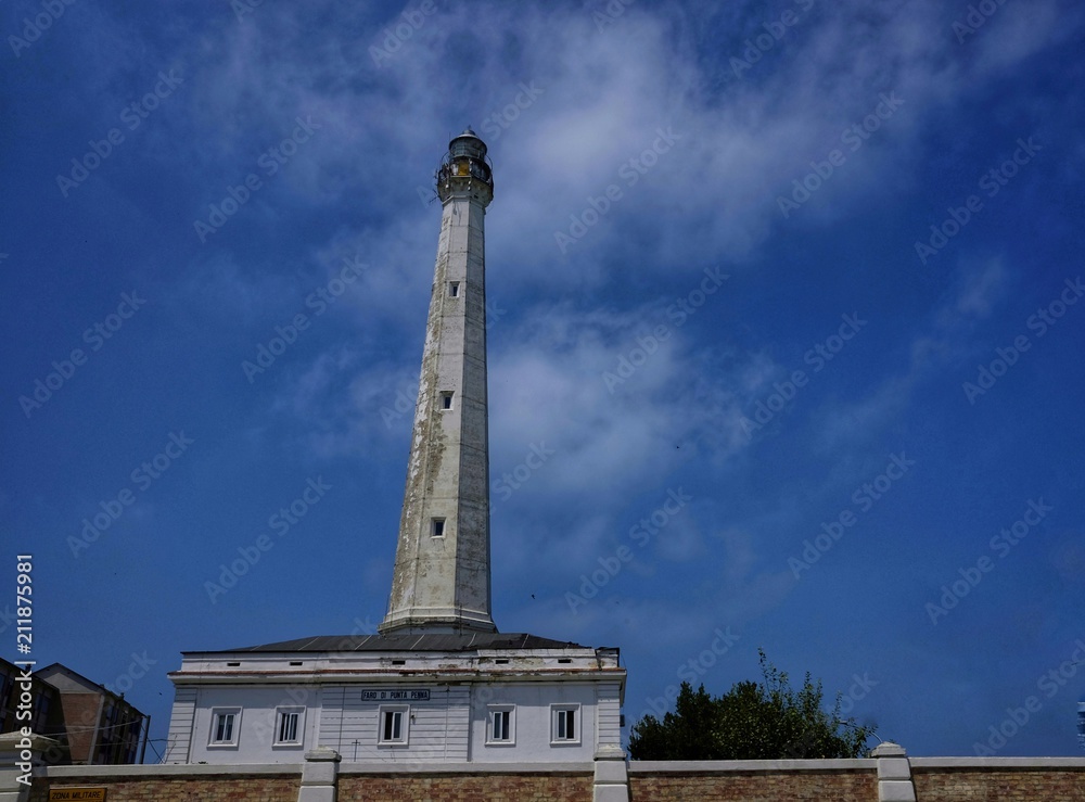lighthouse  of Vasto in Abruzzo