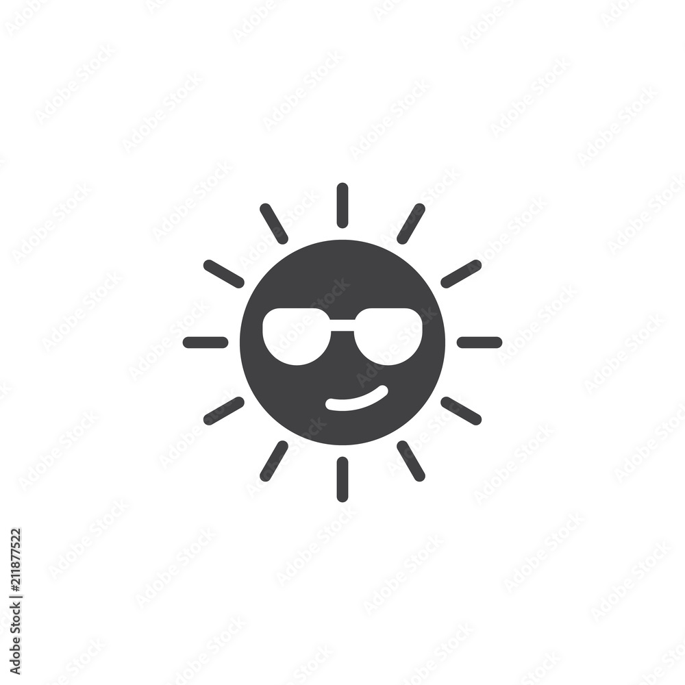 The sun wearing sunglasses Royalty Free Vector Clip Art illustration  -vc016119-CoolCLIPS.com