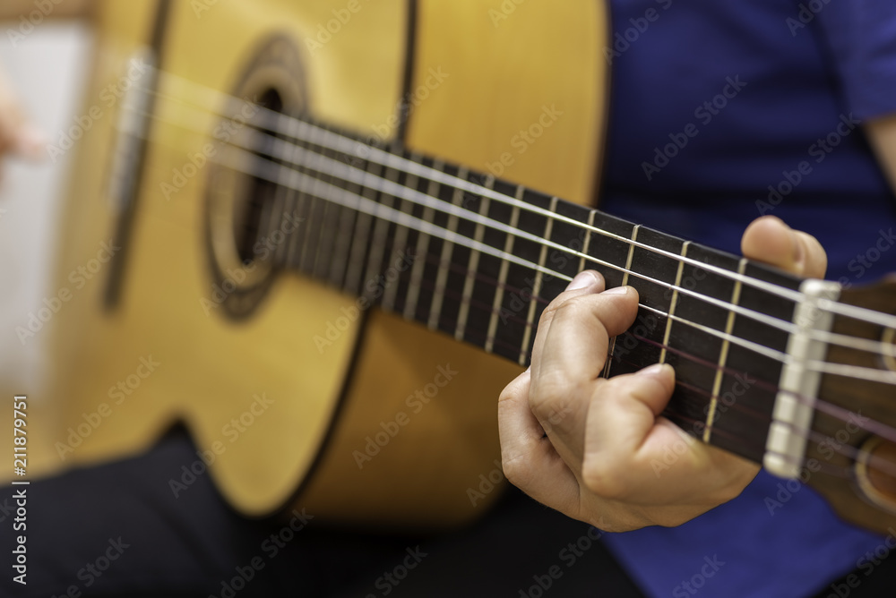Fototapeta premium Playing spanish guitar.