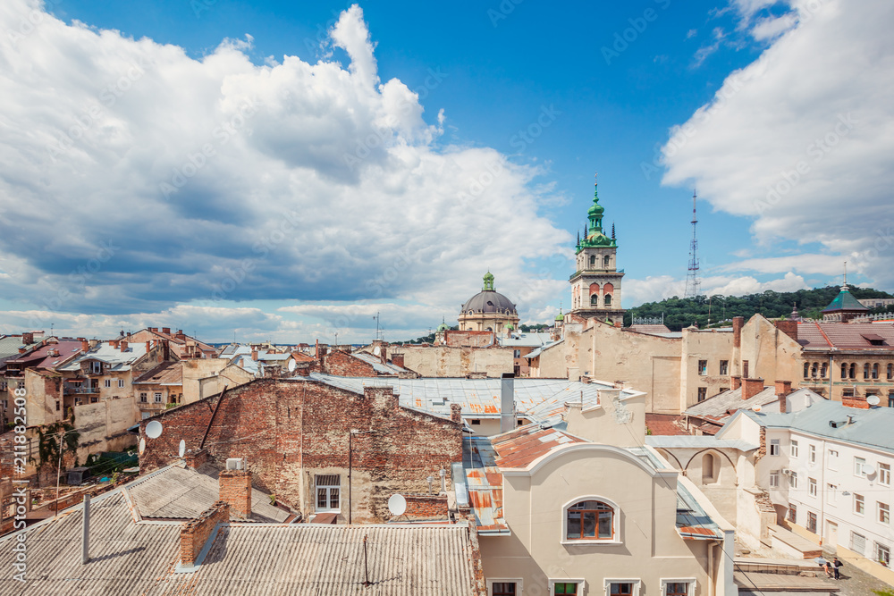 Fototapeta premium Lviv panoramic view