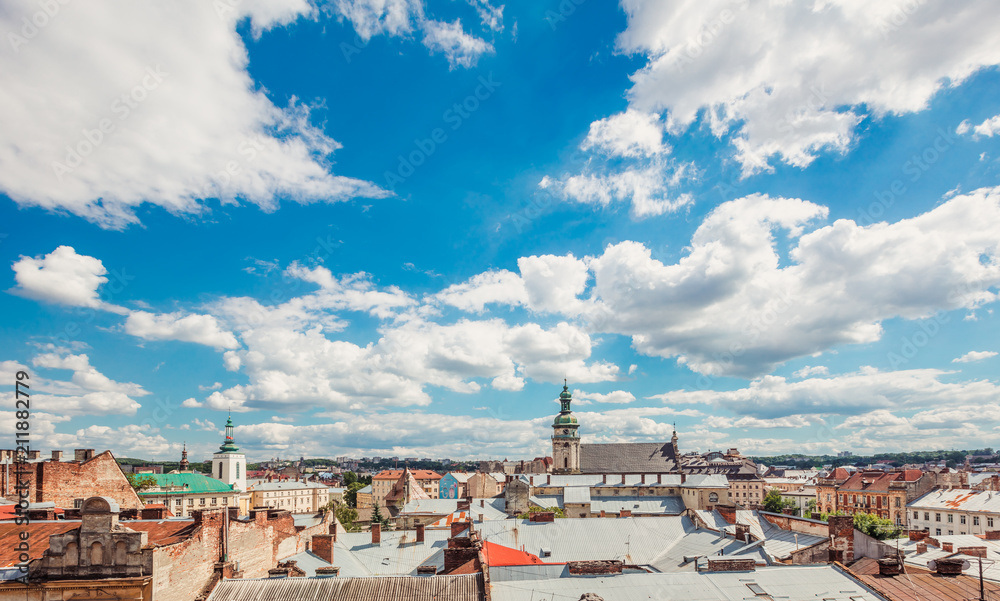 Fototapeta premium Lviv panoramic view