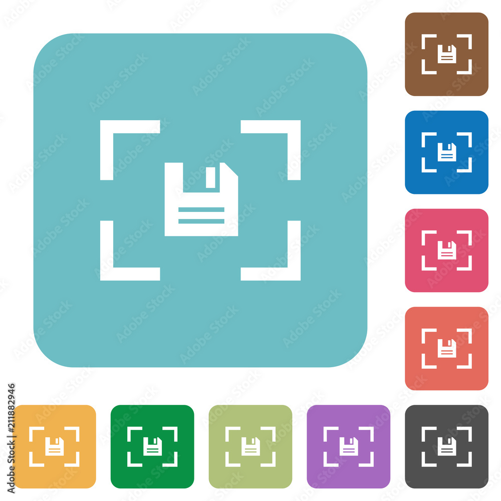 Camera save image rounded square flat icons Camera save image rounded square flat icons