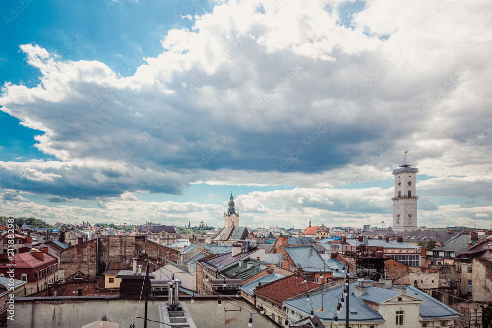 Fototapeta premium Lviv panoramic view