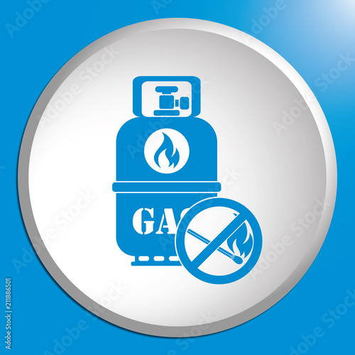 Camping gas bottle icon