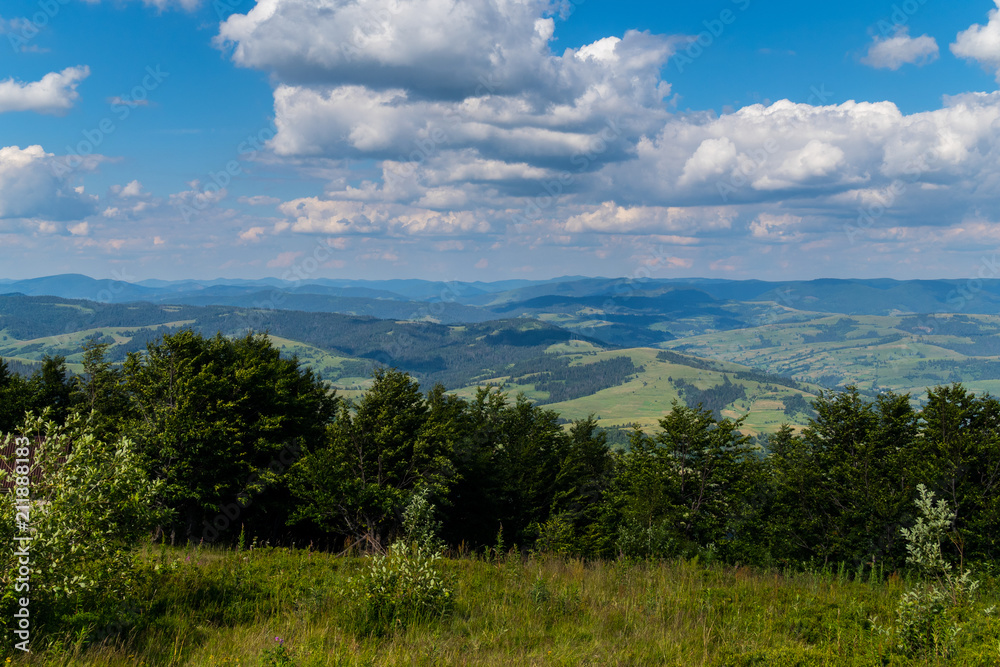 The endless mountain plains under the transparent blue sky are an excellent place for relaxation The endless mountain plains under the transparent blue sky are an excellent place for relaxation