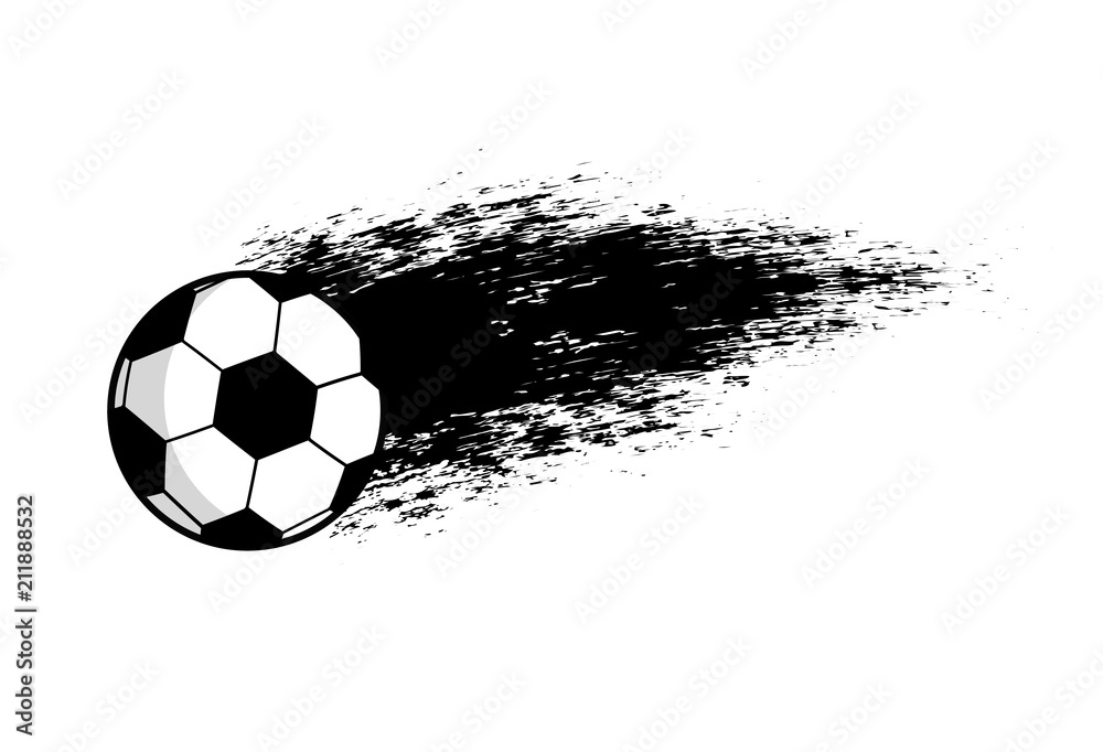 Vector Footbal emblem.Vector symbol of soccer ball