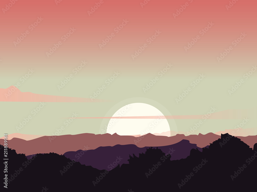 sunset blackgound 2