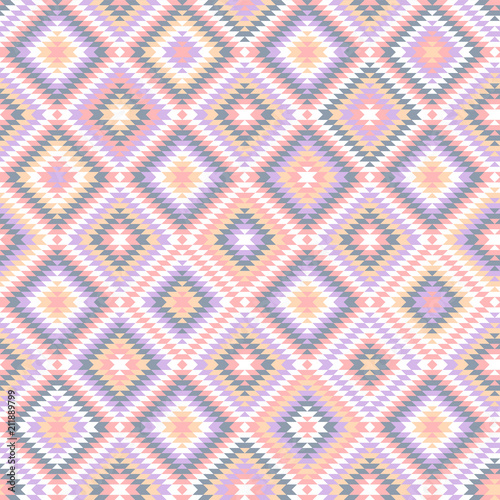 Pastel colored pink geometr...
