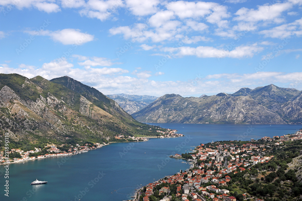 Kotor bay Montenegro landscape summer season