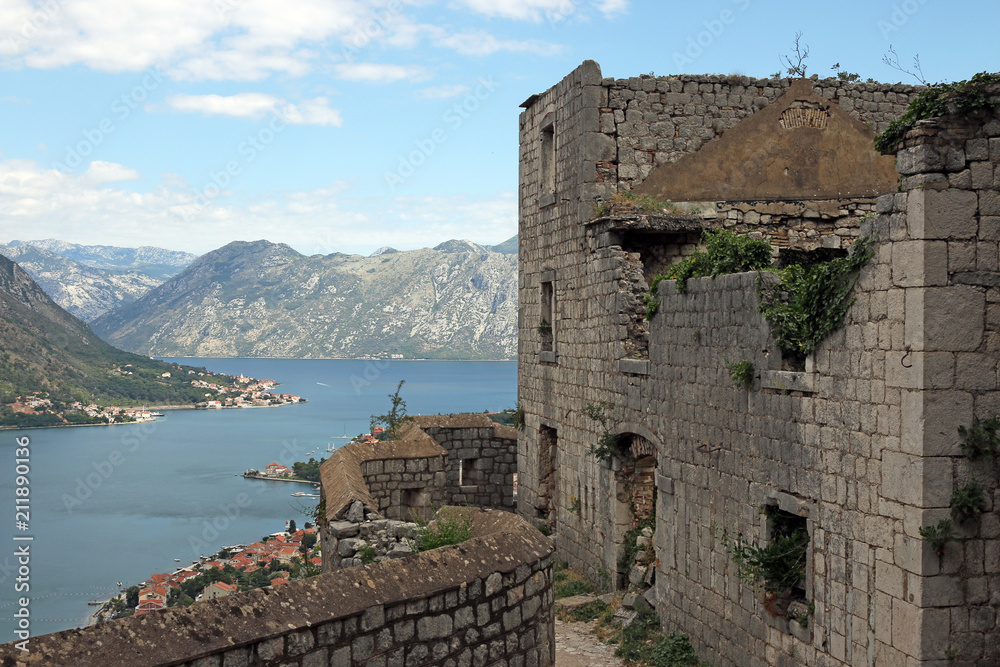 old fortress Kotor Montenegro landscape