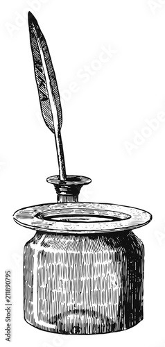 Quill ink - Idea Thought concept #vector #isolated - Feder Tinte - Idee Gedanke Konzept
