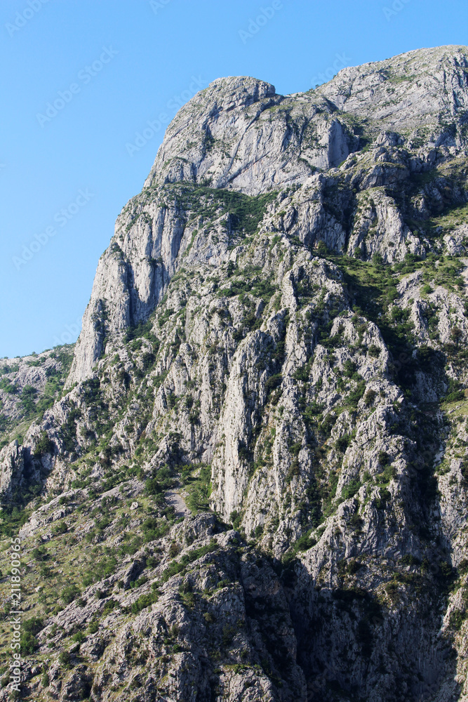 Obraz premium Mountains in Kotor, Montenegro